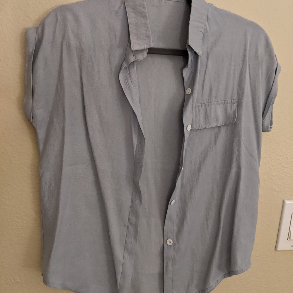 Baby Blue Collared Shirt
